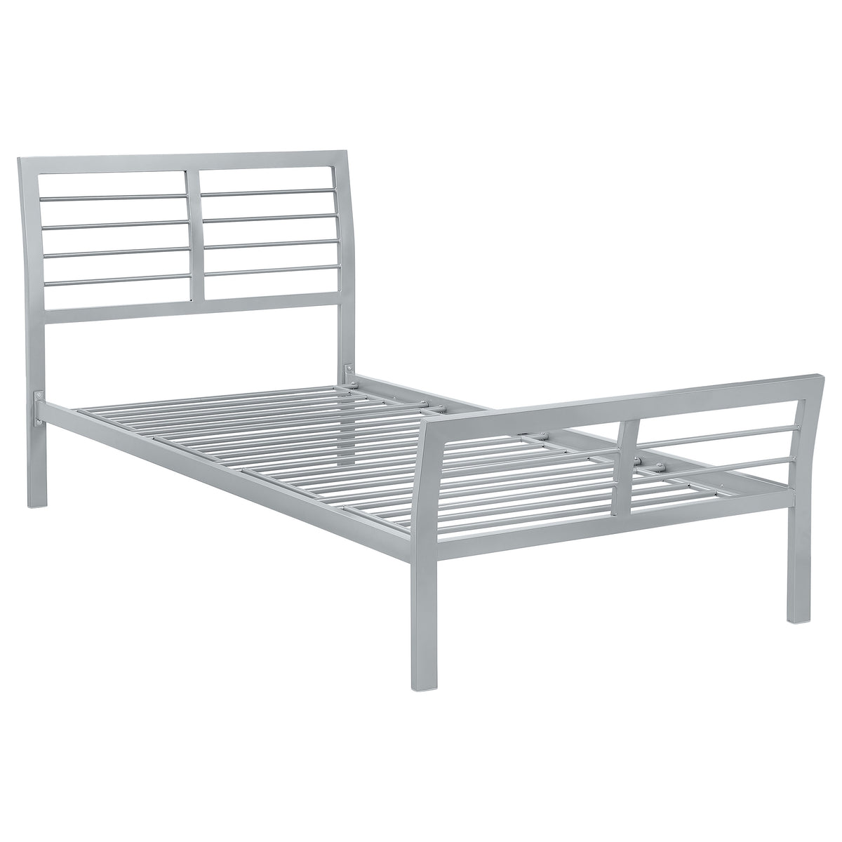 Best Furniture Outlet - Coaster - Cooper Metal Twin Open Frame Bed Silver - 300201T