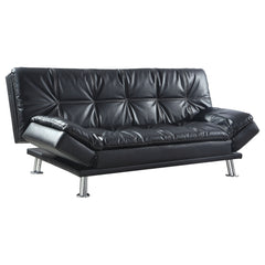 Best Furniture Outlet - Coaster - Dilleston Upholstered Tufted Convertible Sofa Bed Black - 300281