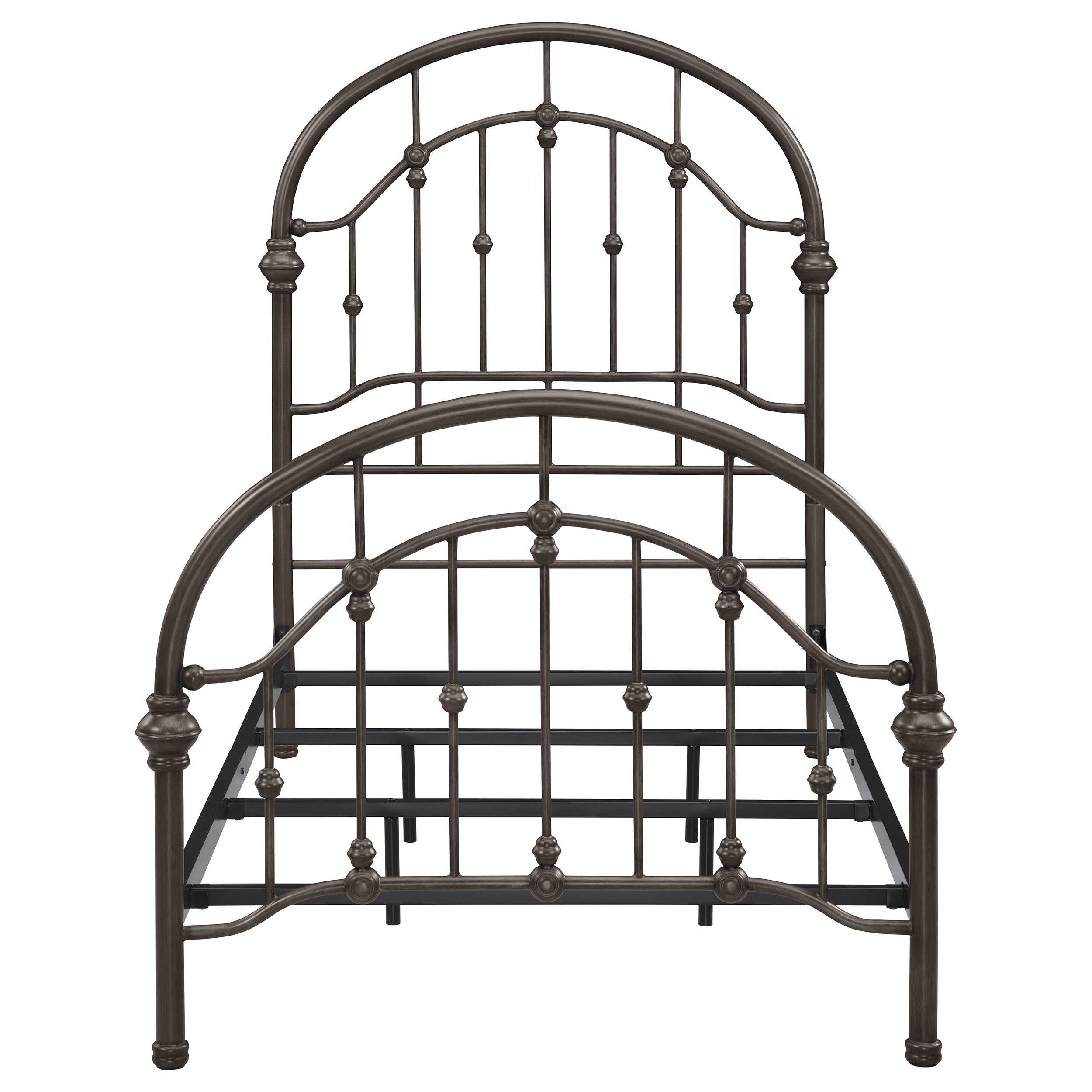 Rowan Metal Twin Open Frame Bed Dark Bronze
