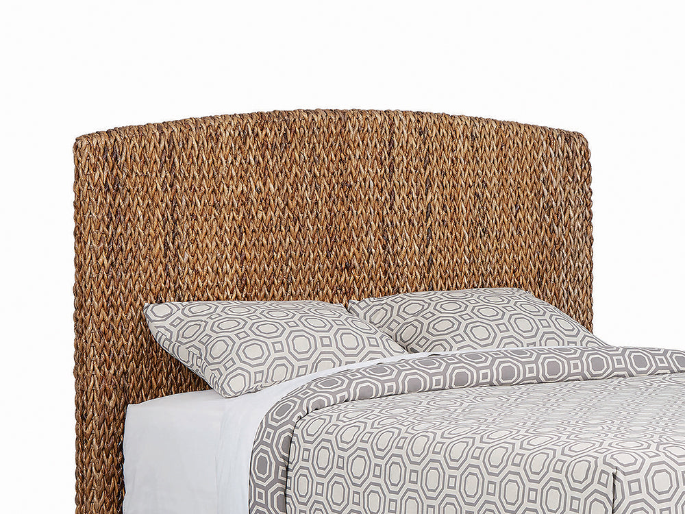 Best Furniture Outlet - Coaster - Laughton Woven Banana Leaf Queen Panel Headboard Amber - 300501QB1