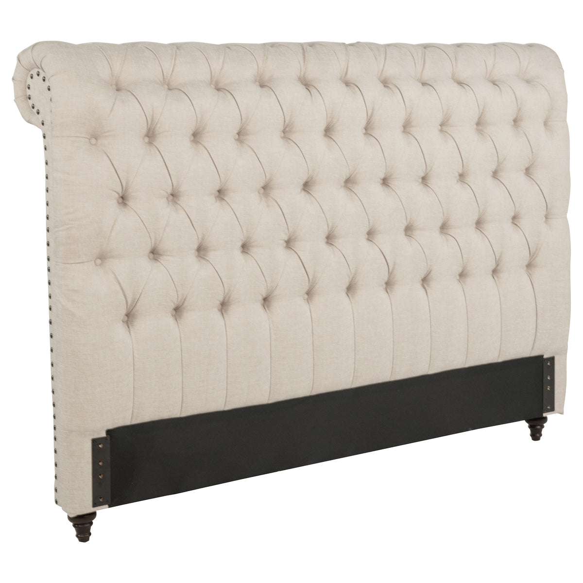 Best Furniture Outlet - Coaster - Devon 57-inch Upholstered California King Headboard Beige - 300525KWB1