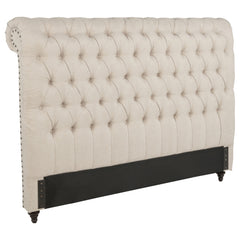 Best Furniture Outlet - Coaster - Devon 57-inch Upholstered California King Headboard Beige - 300525KWB1