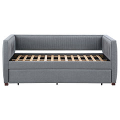 Brodie Upholstered Twin Daybed with Trundle Grey