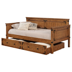 Best Furniture Outlet - Coaster - Oakdale Wood Twin Daybed with Trundle Rustic Honey - 300675-SET