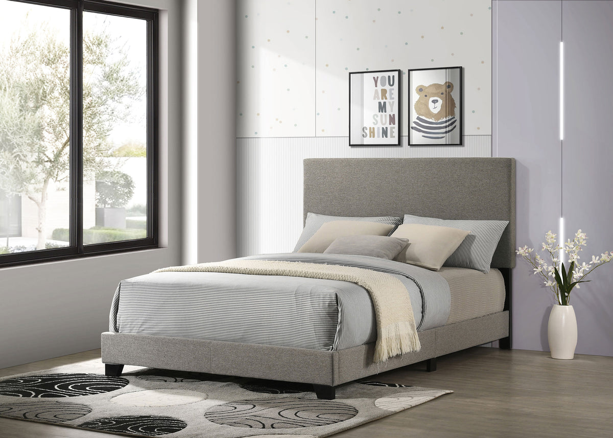 Best Furniture Outlet - Coaster - Dorian Fabric Upholstered Full Panel Bed Taupe - 300851F