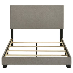 Dorian Fabric Upholstered Full Panel Bed Taupe
