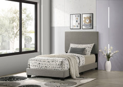 Best Furniture Outlet - Coaster - Dorian Fabric Upholstered Twin Panel Bed Taupe - 300851T
