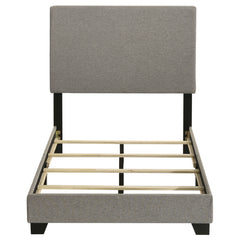 Dorian Fabric Upholstered Twin Panel Bed Taupe