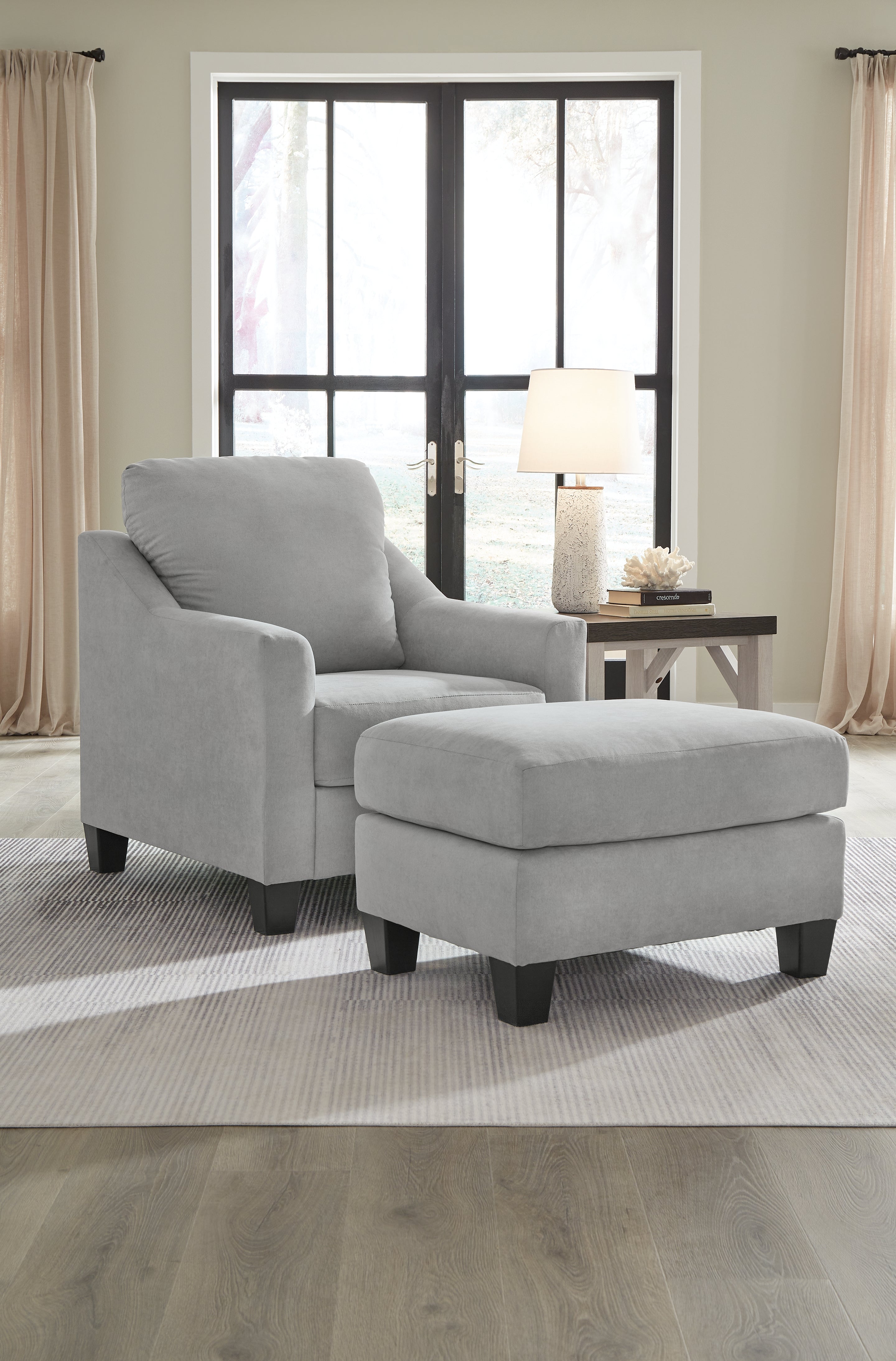 Best Furniture Outlet - Ashley Furniture - Adlai Chair and Ottoman - Chair and Ottoman - 30103U1