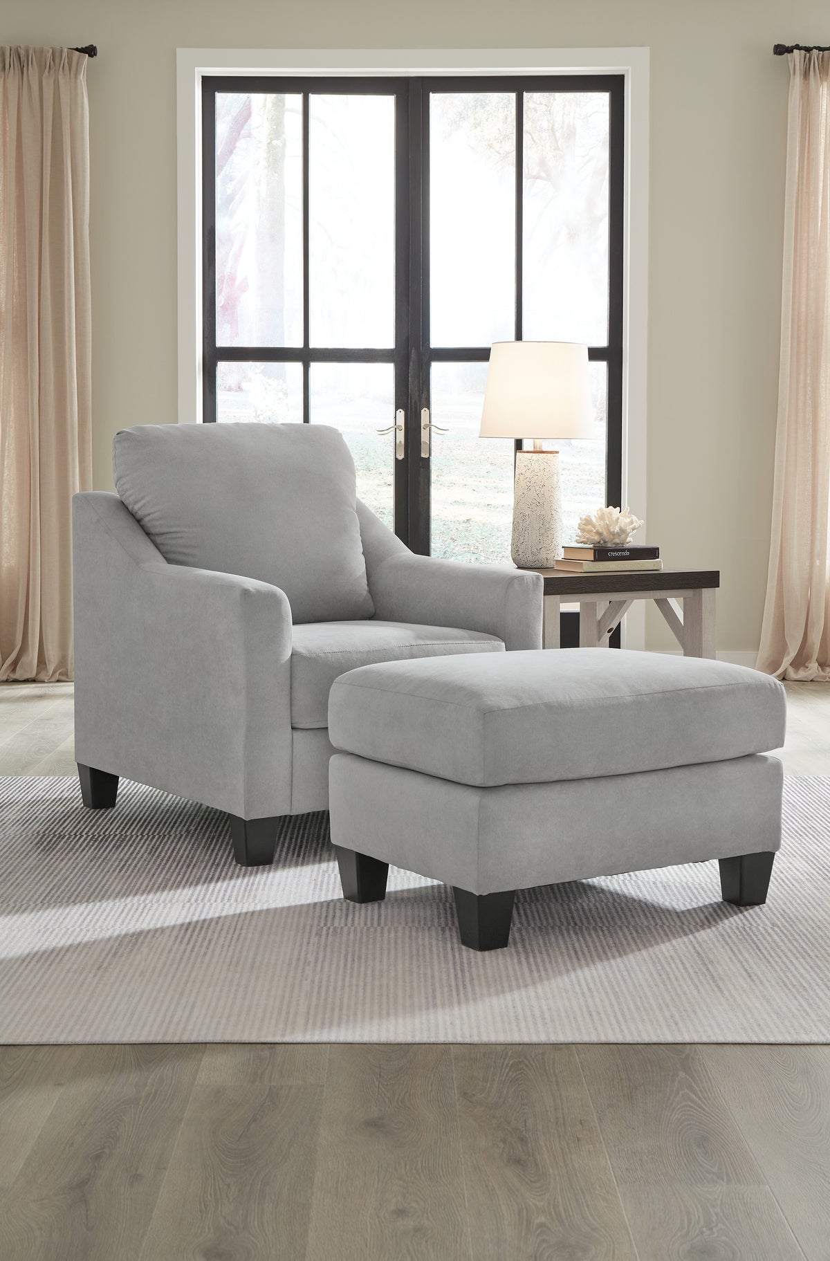 Best Furniture Outlet - Ashley Furniture - Adlai Chair and Ottoman - Chair and Ottoman - 30103U1