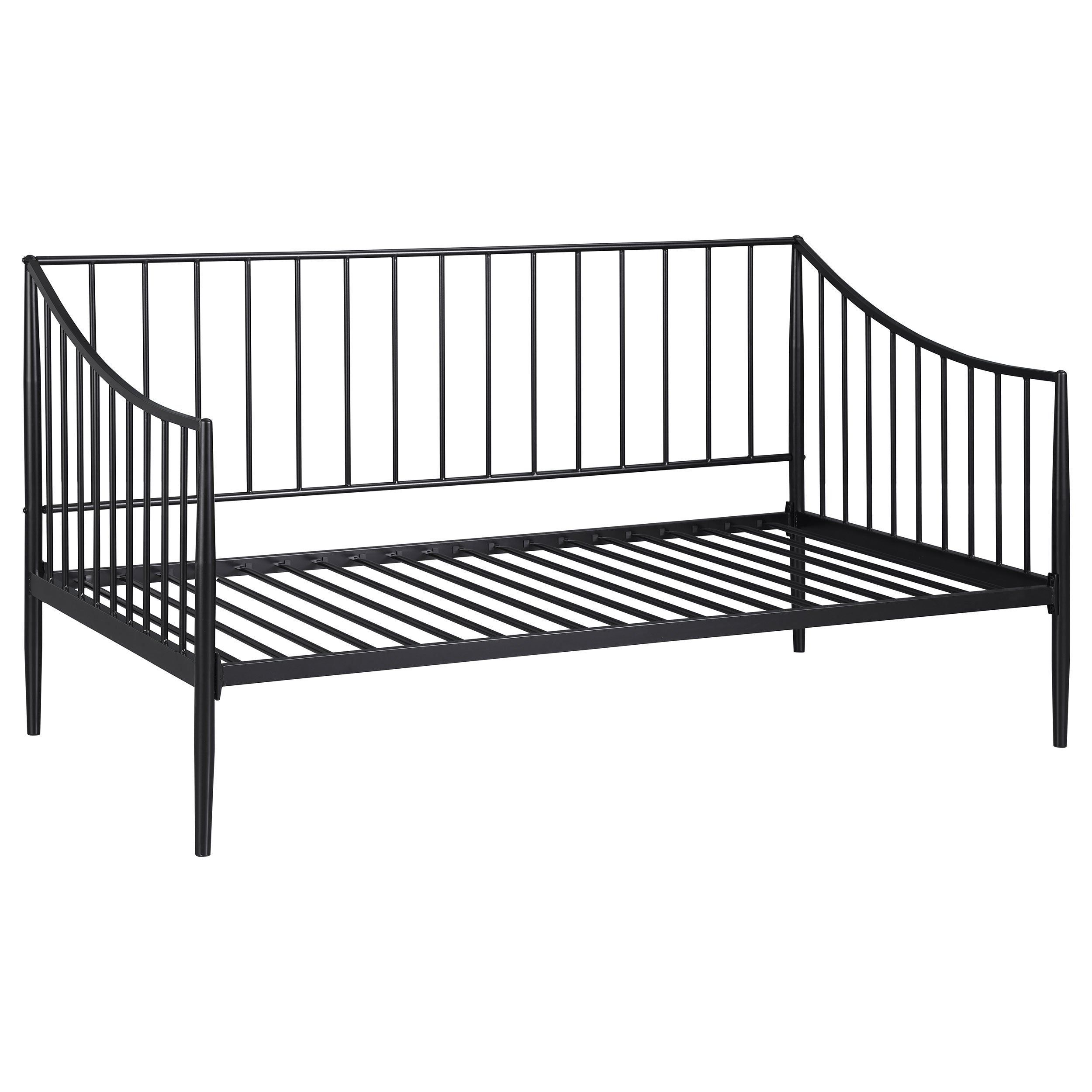 Best Furniture Outlet - Coaster - Newbury Metal Twin Daybed Bed Frame Matte Black - 301056