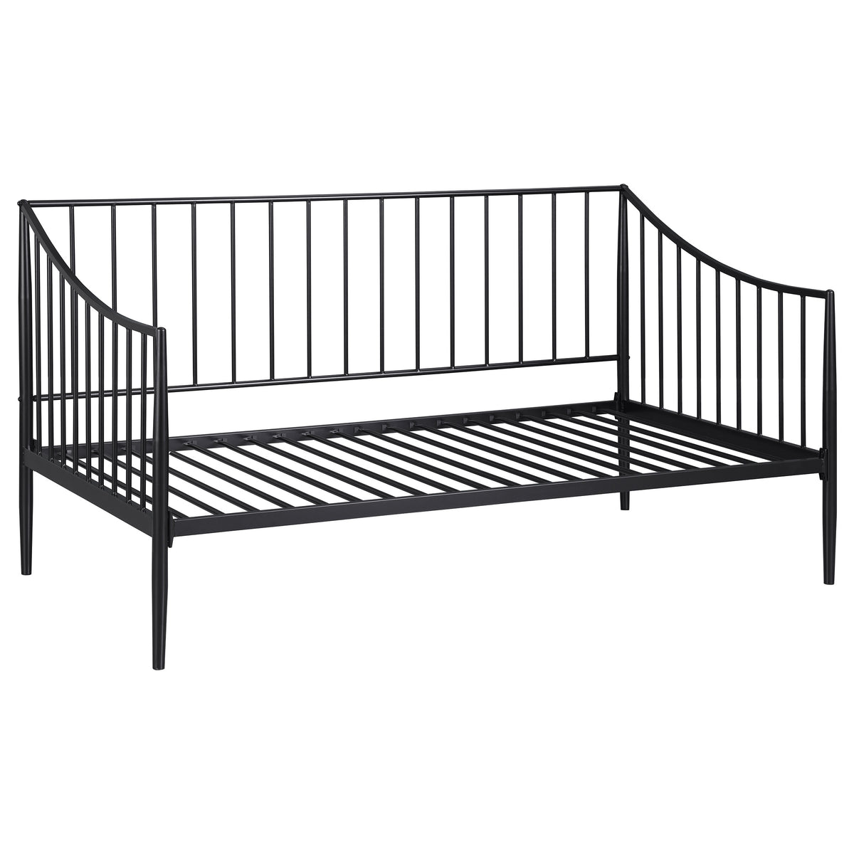 Best Furniture Outlet - Coaster - Newbury Metal Twin Daybed Bed Frame Matte Black - 301056
