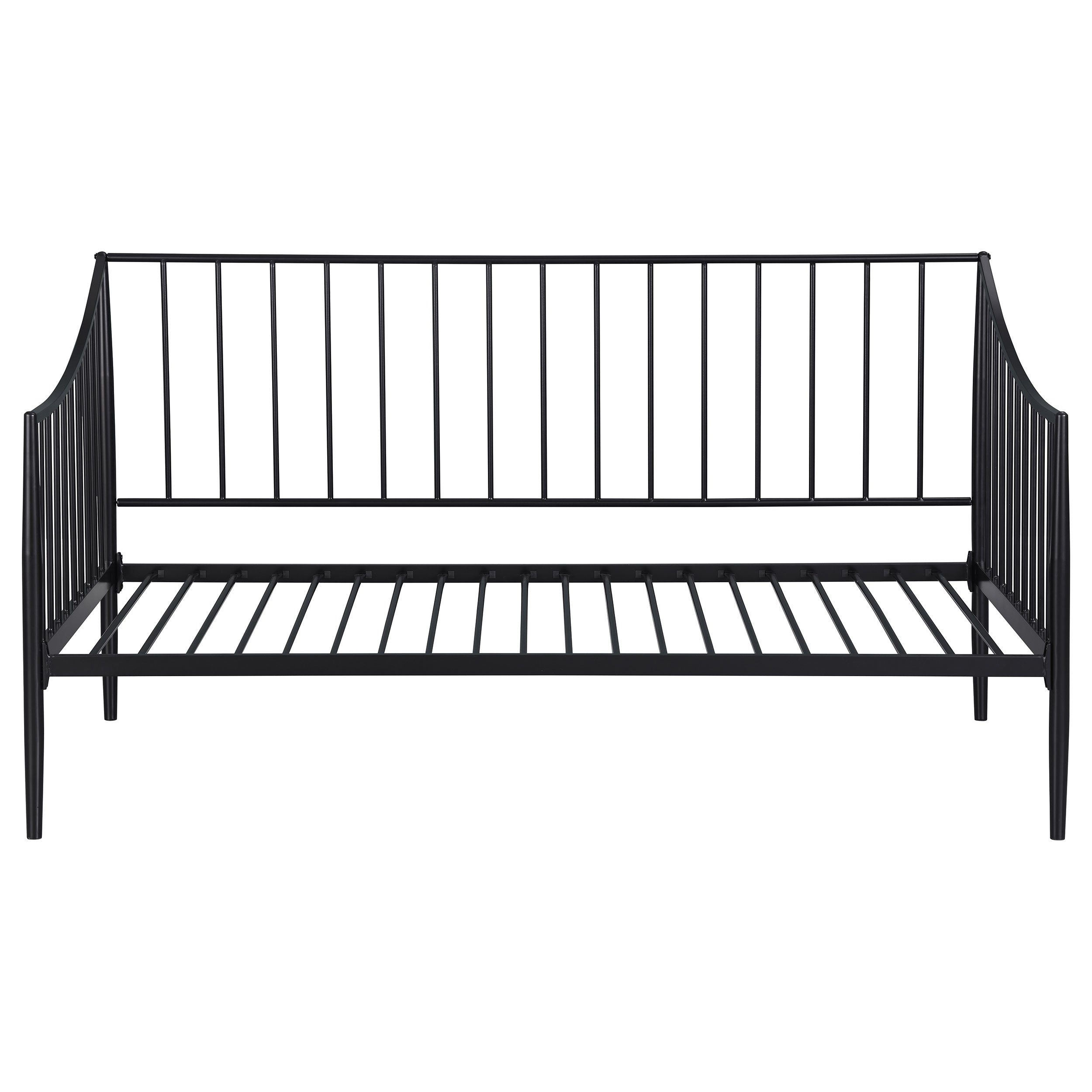 Newbury Metal Twin Daybed Bed Frame Matte Black