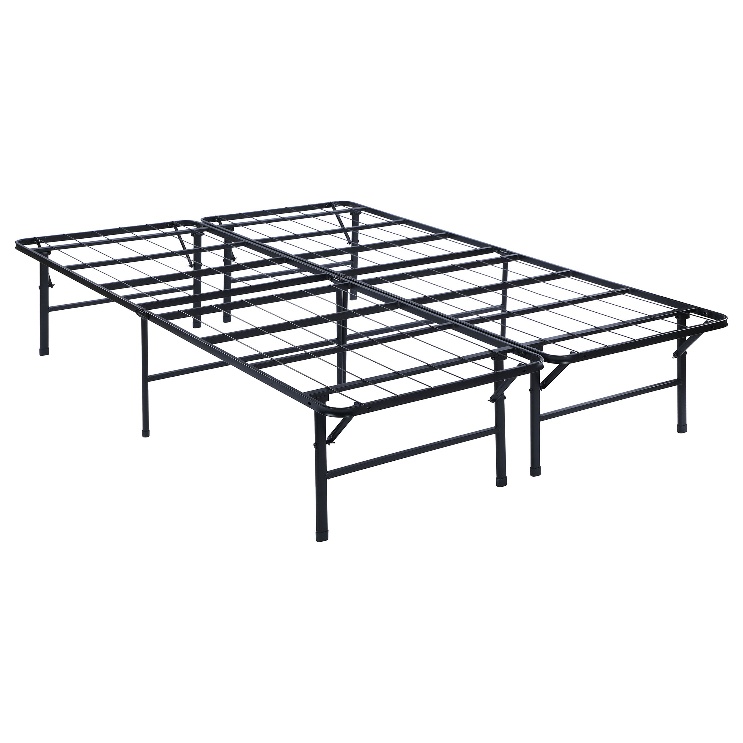 Best Furniture Outlet - Coaster - Mabel Metal Eastern King Mattress Support Platform Bed Black - 305957KE