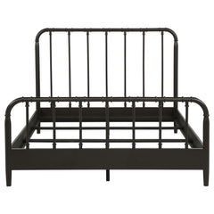 Rocco All Wood Water Pipe Open Frame Queen Bed Dark Bronze