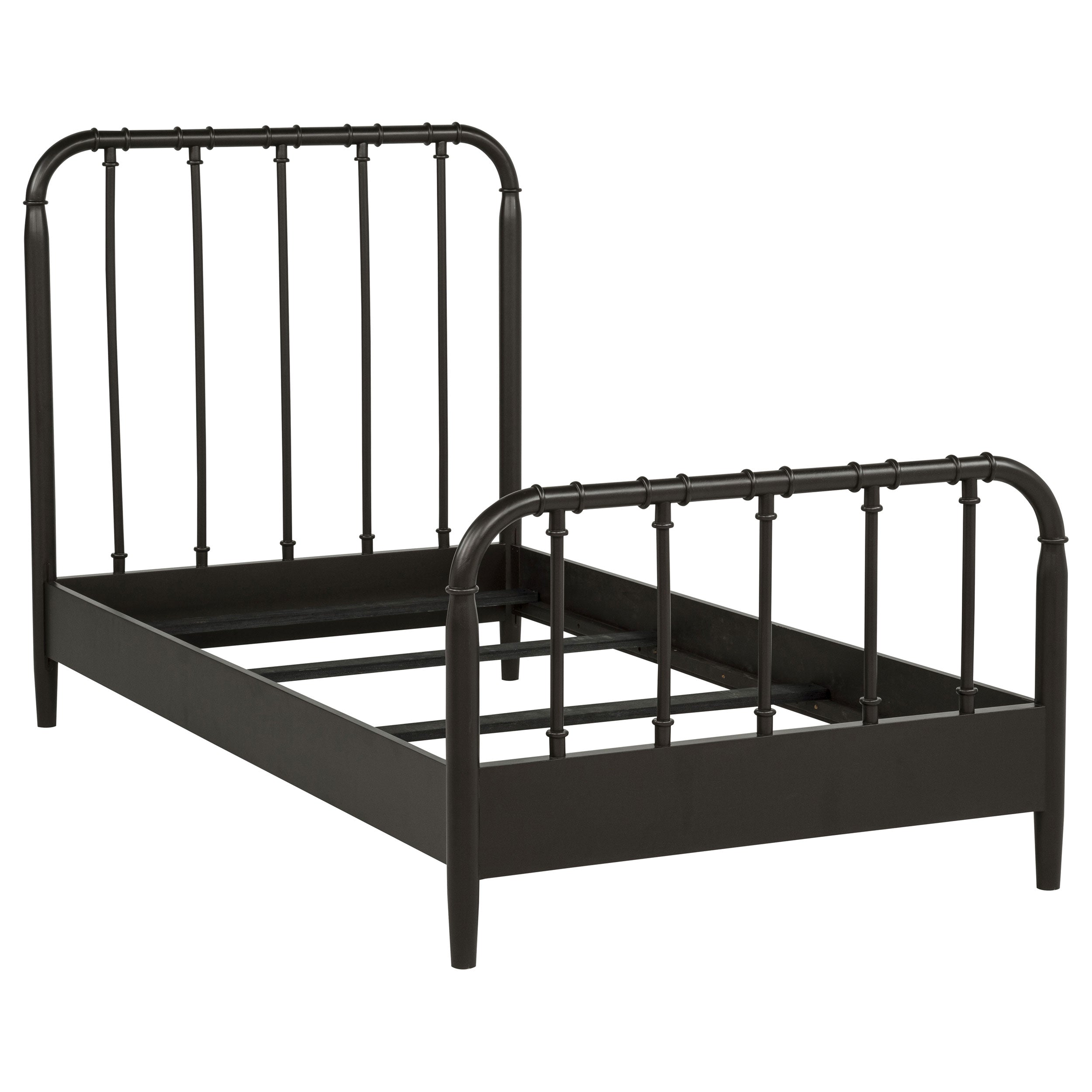 Best Furniture Outlet - Coaster - Rocco All Wood Water Pipe Open Frame Twin Bed Dark Bronze - 310035T