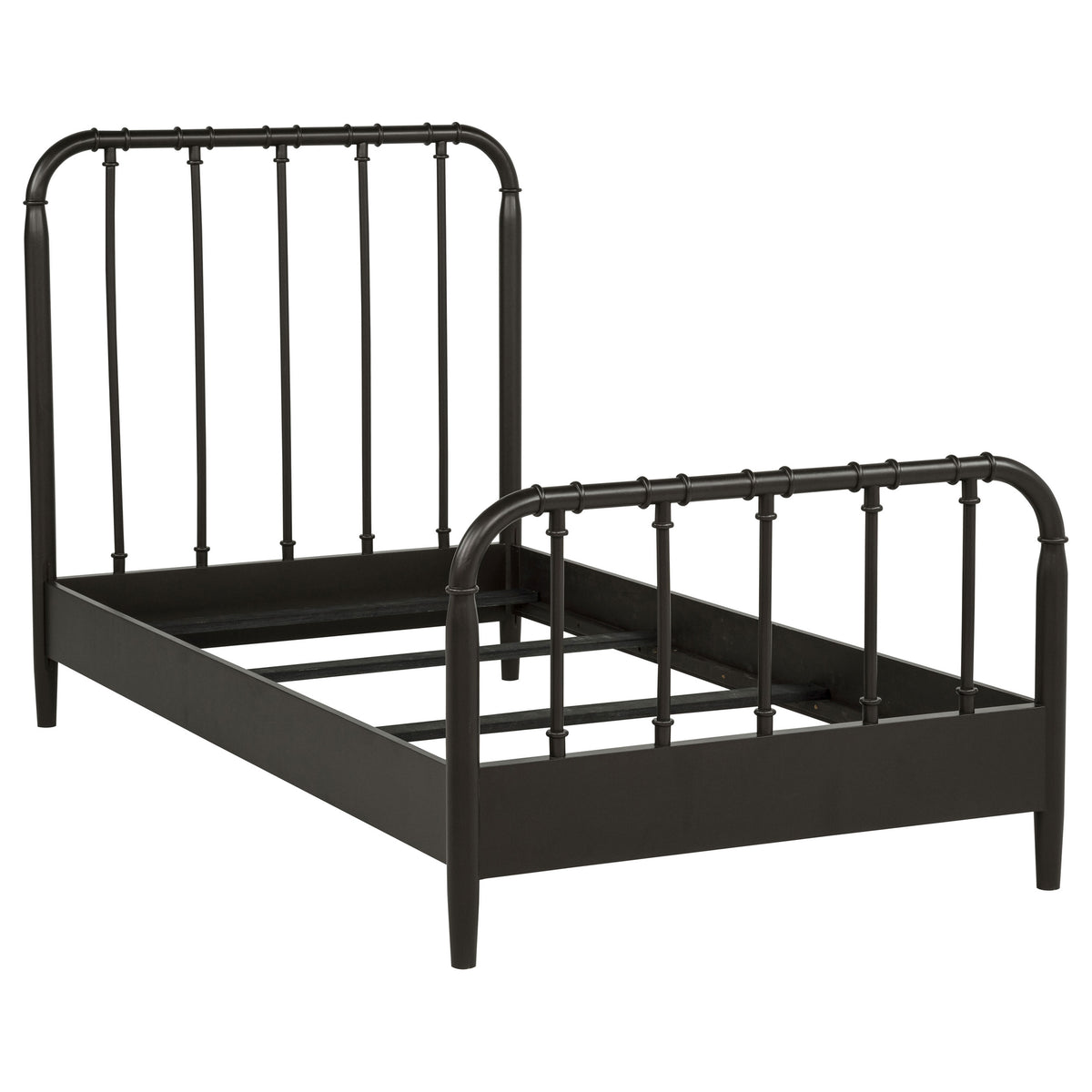 Best Furniture Outlet - Coaster - Rocco All Wood Water Pipe Open Frame Twin Bed Dark Bronze - 310035T