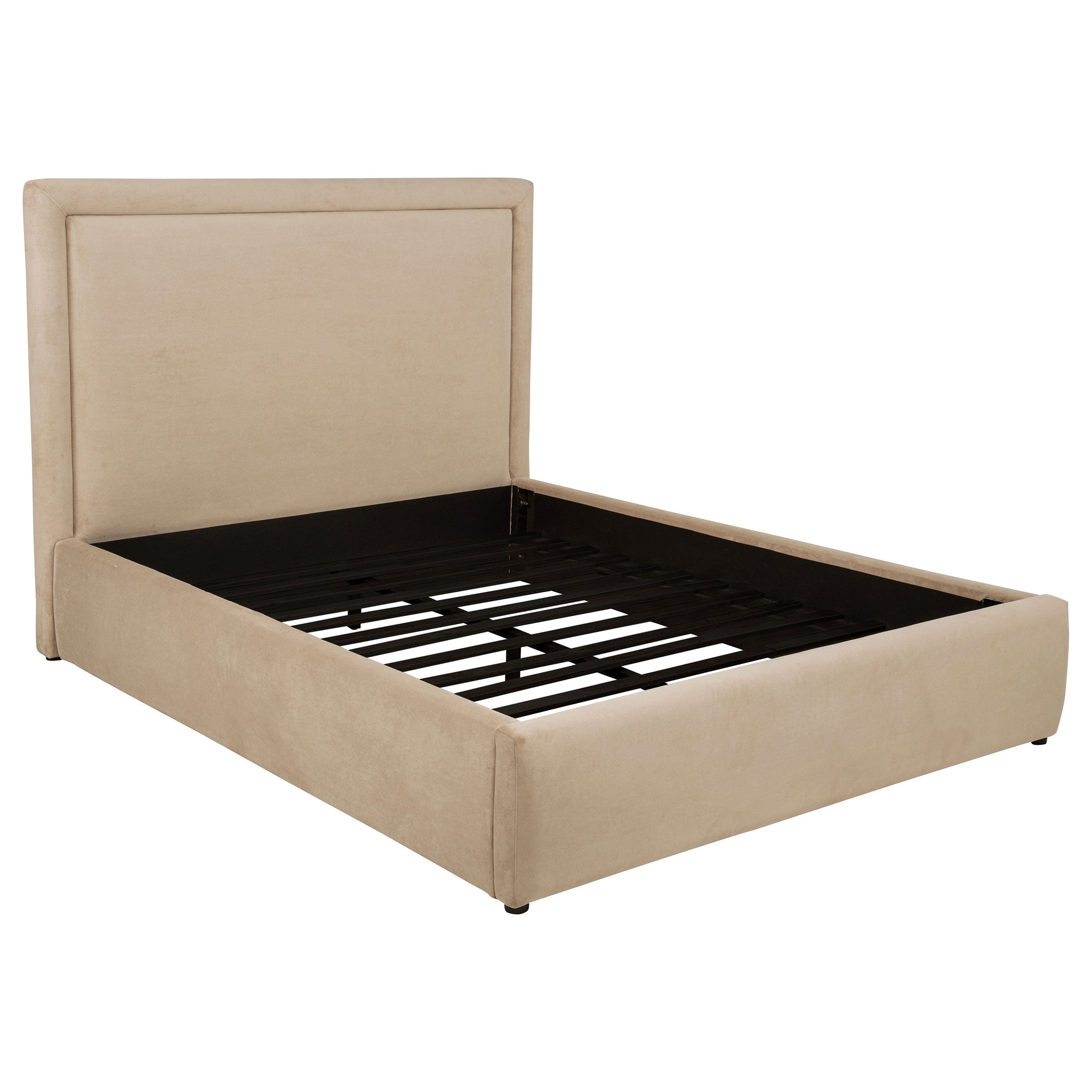 Best Furniture Outlet - Coaster - Lawson 54-inch Upholstered Queen Platform Bed Light Saddle - 315835LQ