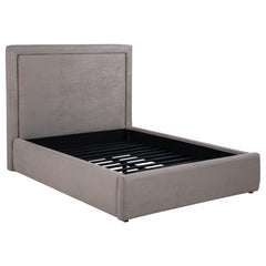 Best Furniture Outlet - Coaster - Lawson 54-inch Upholstered Full Panel Platform Bed Mushroom - 315835MF