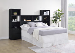Best Furniture Outlet - Coaster - Westpark 3-piece Full Bedroom Set Bookcase Headboard Black - 315851F-SET