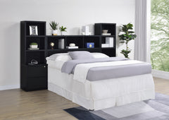 Best Furniture Outlet - Coaster - Westpark 3-piece Queen Bedroom Set Bookcase Headboard Black - 315851Q-SET