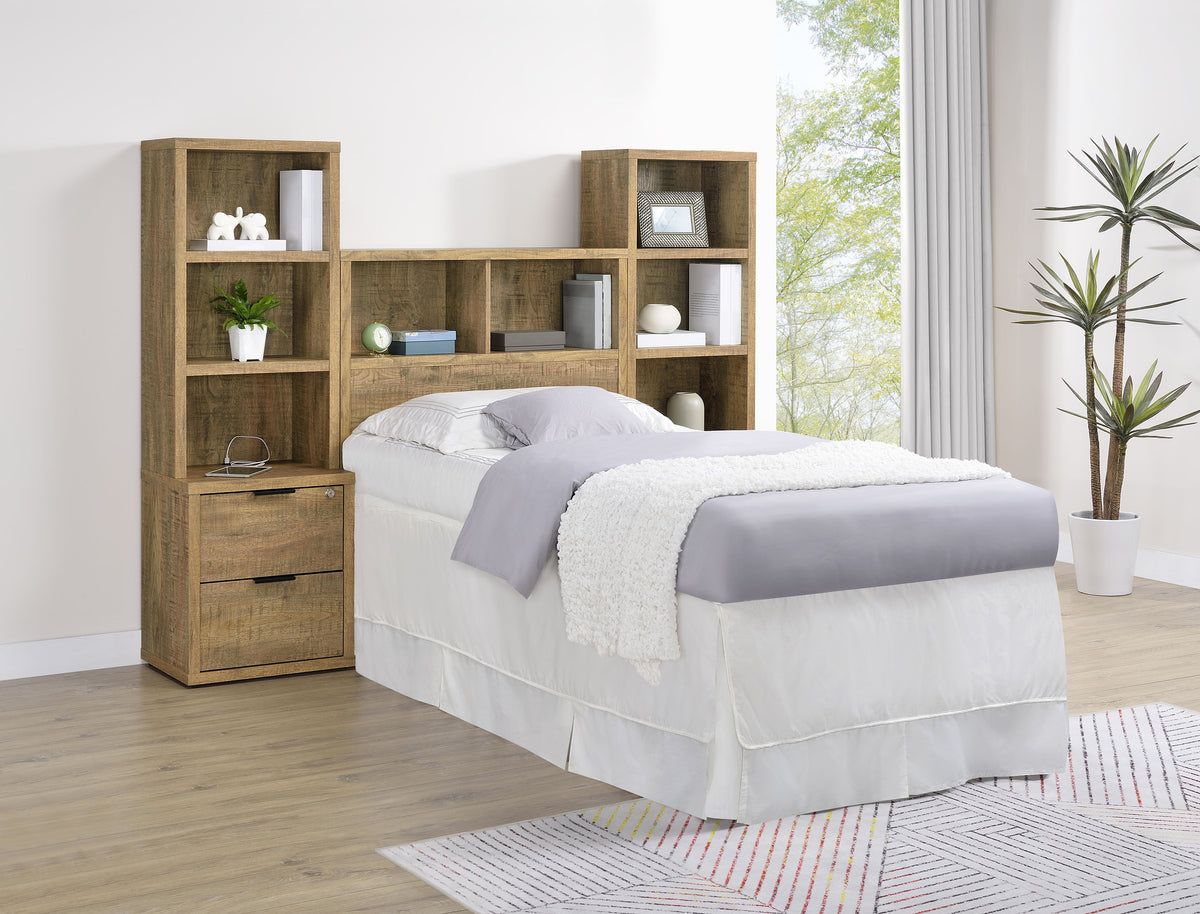 Best Furniture Outlet - Coaster - Westpark 3-piece Twin Bedroom Set Bookcase Headboard Mango - 315901T-SET