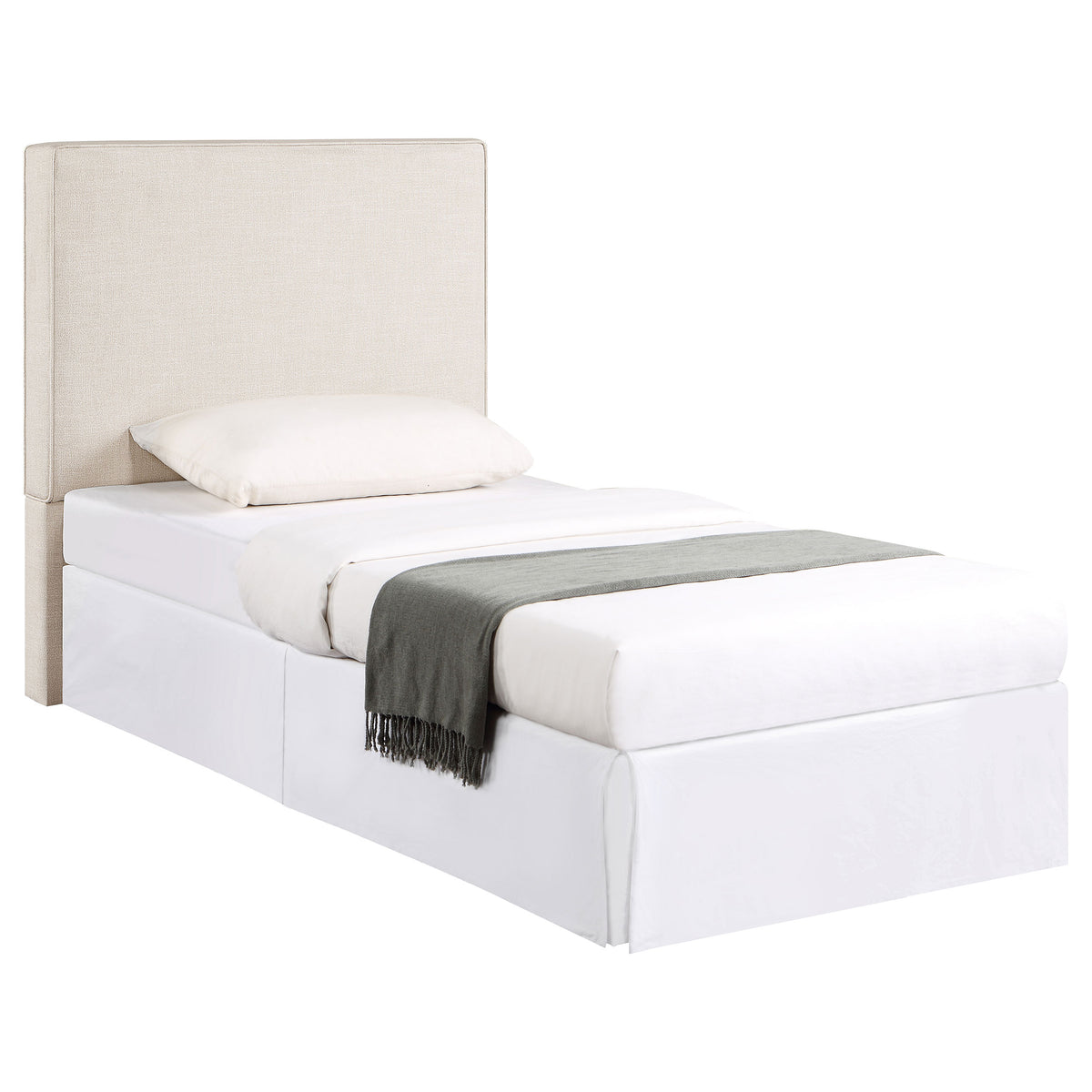 Best Furniture Outlet - Coaster - Kosmo Upholstered Twin Panel Headboard Sand - 315993T