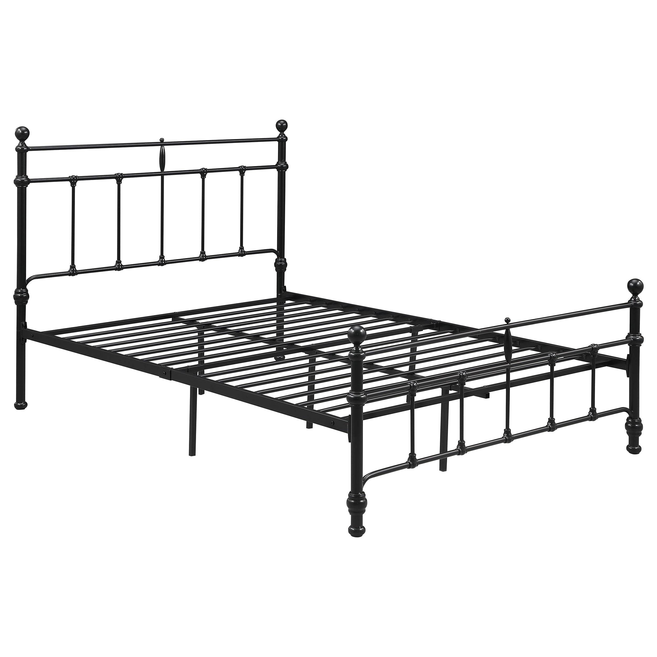 Best Furniture Outlet - Coaster - Novak 48-inch Metal Full Open Frame Bed Matte Black - 316001F
