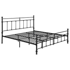Best Furniture Outlet - Coaster - Novak 48-inch Metal Eastern King Open Frame Bed Matte Black - 316001KE