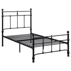 Best Furniture Outlet - Coaster - Novak 48-inch Metal Twin Open Frame Bed Matte Black - 316001T