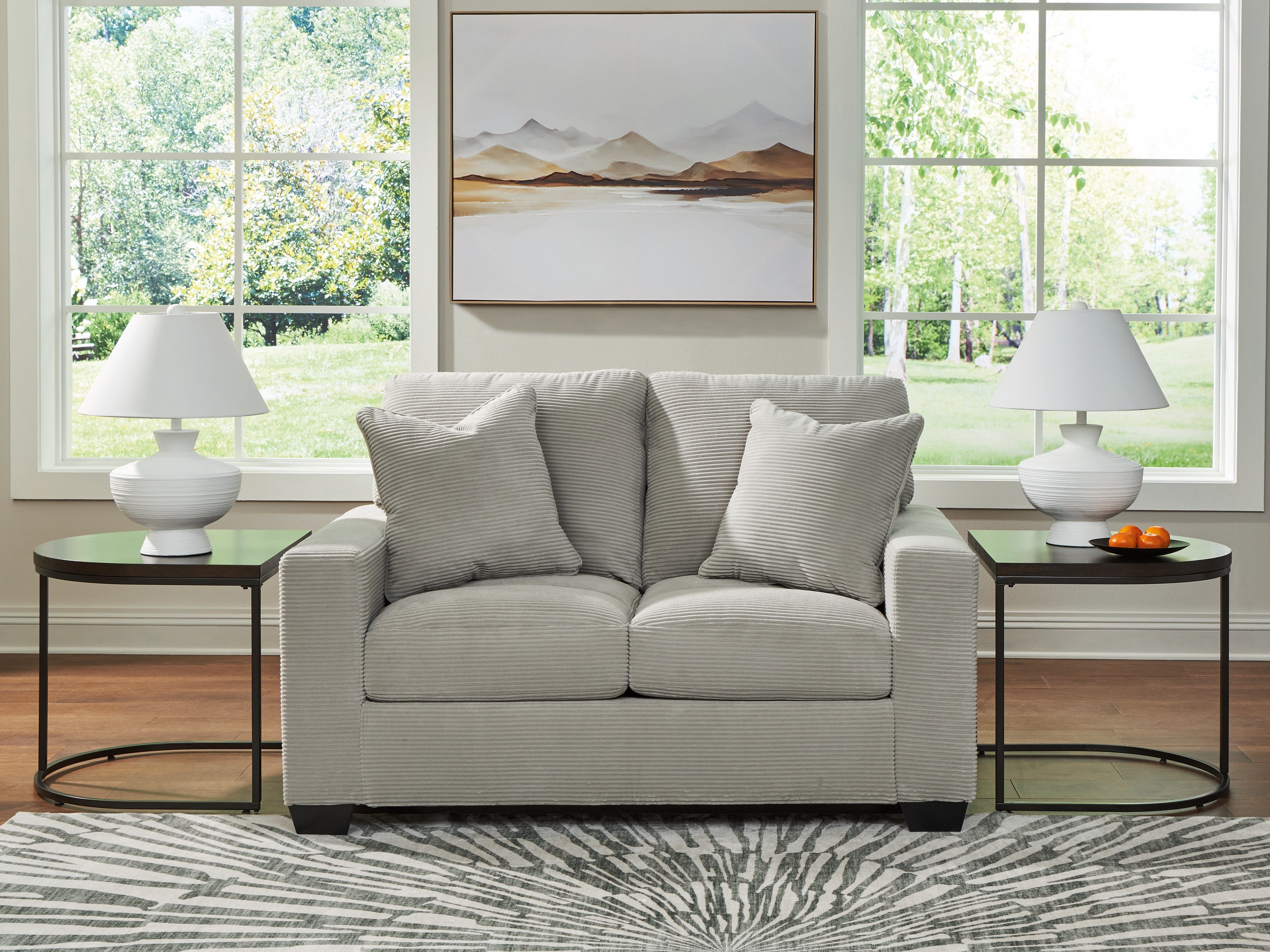 Best Furniture Outlet - Ashley Furniture - Greenbriar Living Room - Loveseat / Smoke - PC3200535