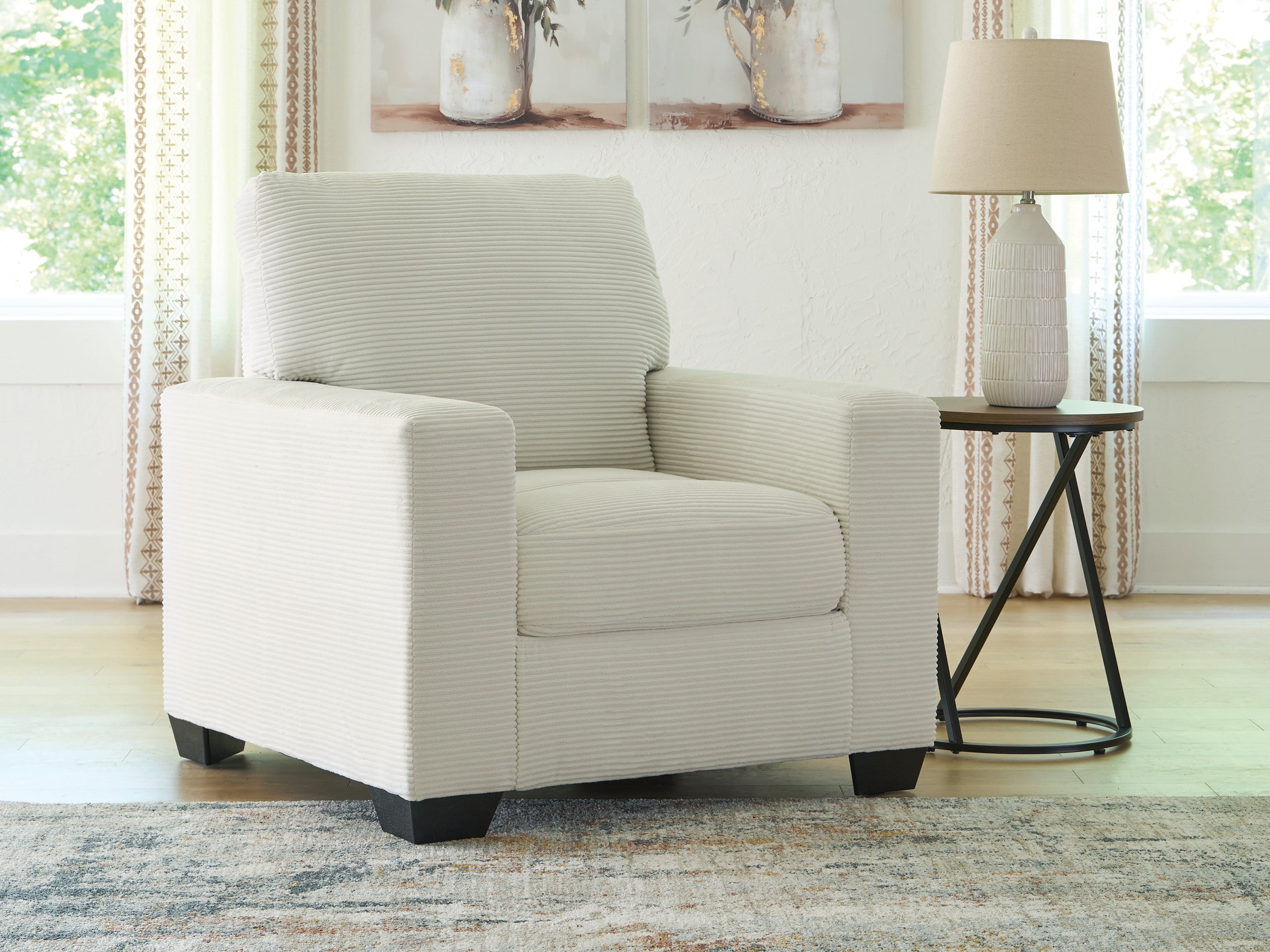 Best Furniture Outlet - Ashley Furniture - Greenbriar Living Room - Chair / Ivory - PC3200620