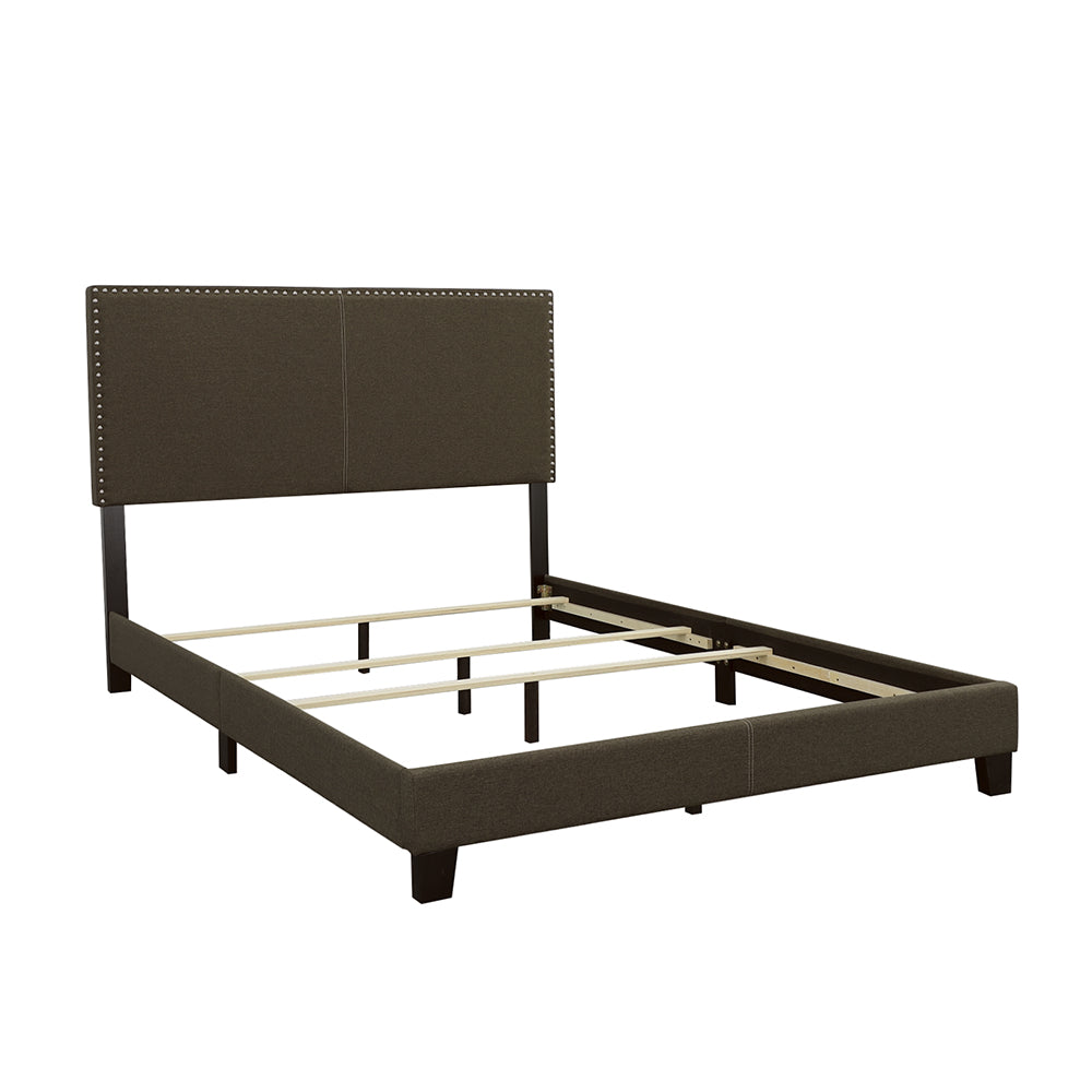 Best Furniture Outlet - Coaster - Boyd Upholstered Eastern King Panel Bed Charcoal - 350061KE