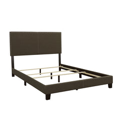 Best Furniture Outlet - Coaster - Boyd Upholstered Eastern King Panel Bed Charcoal - 350061KE