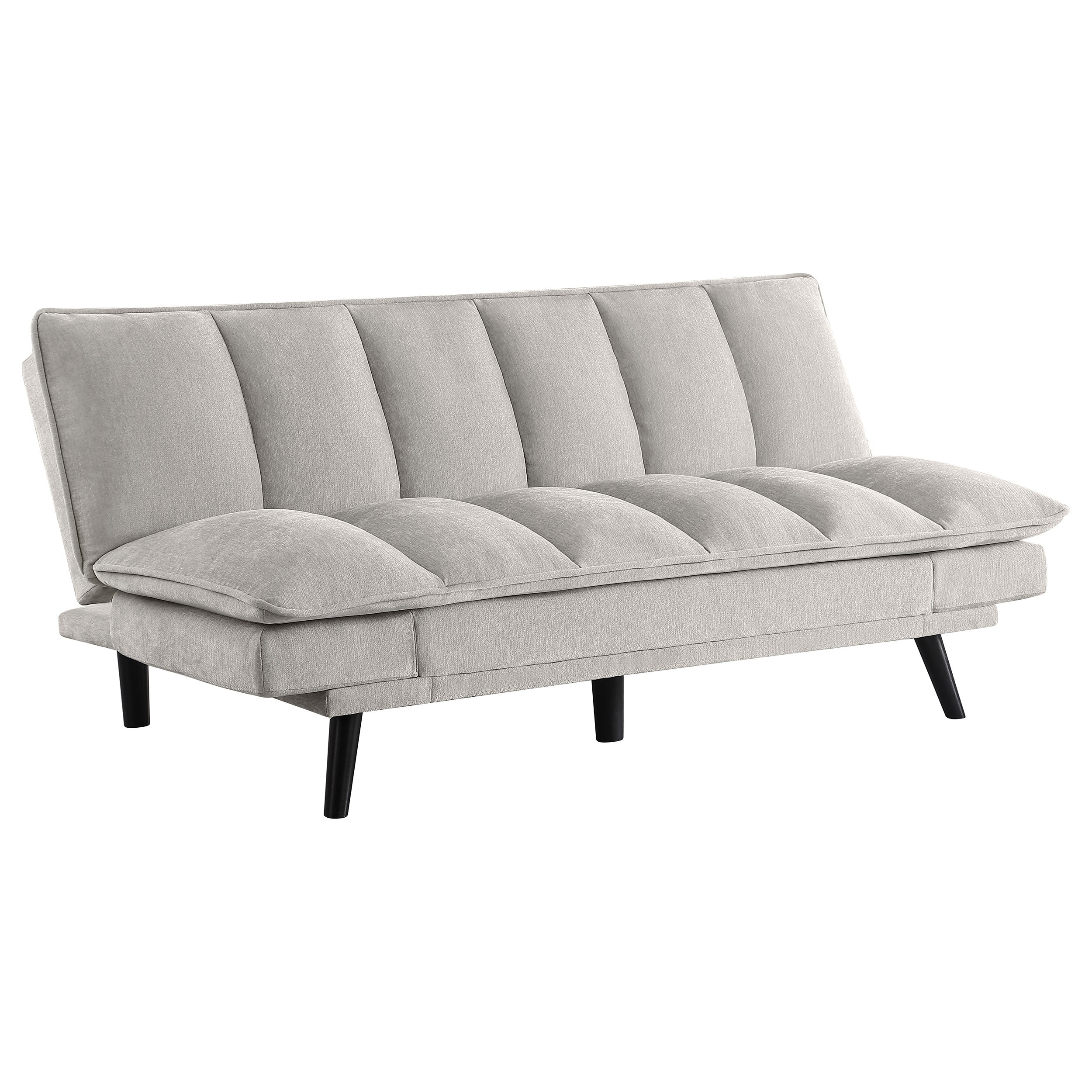 Best Furniture Outlet - Coaster - Laredo Upholstered Tufted Convertible Sofa Bed Light Grey - 360017