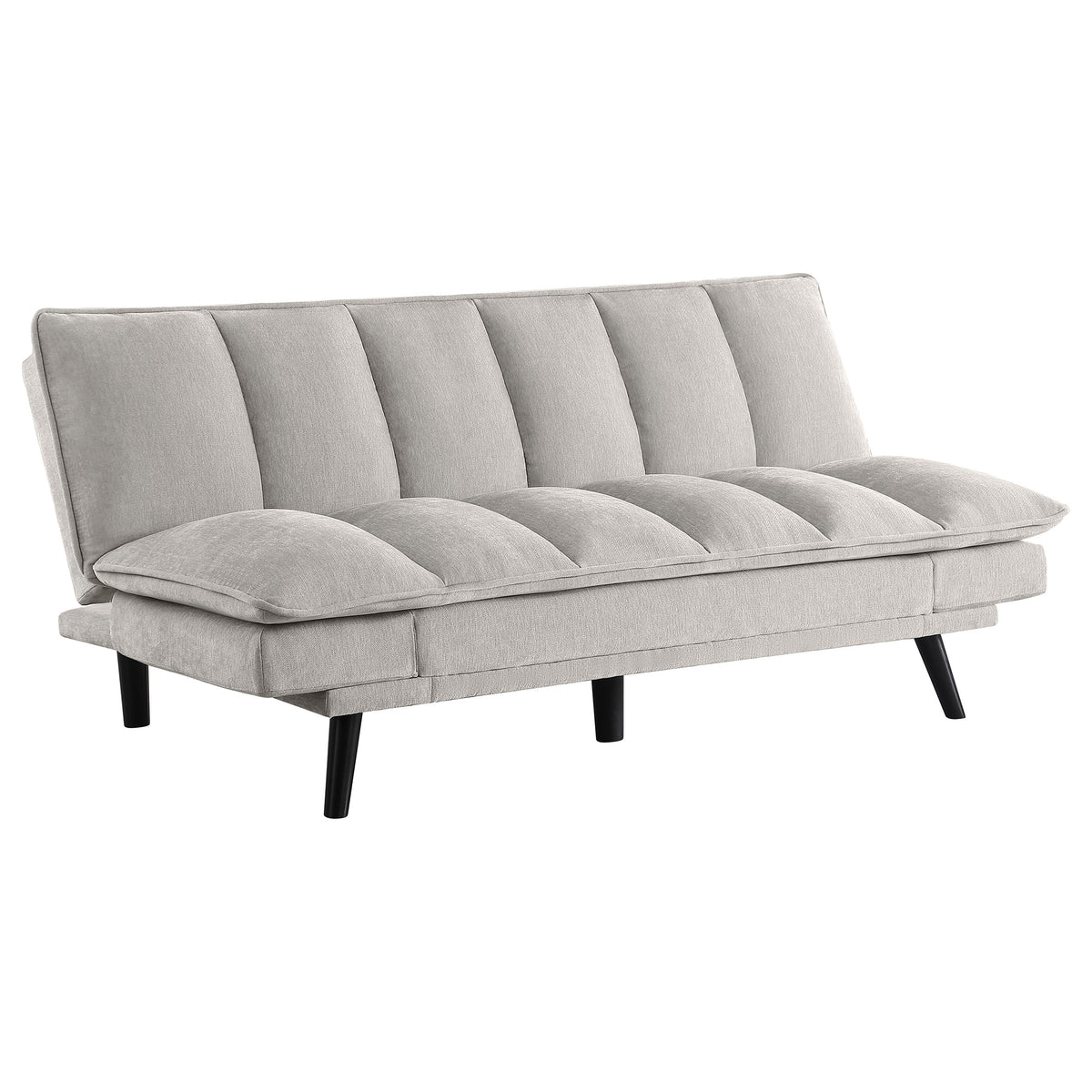 Best Furniture Outlet - Coaster - Laredo Upholstered Tufted Convertible Sofa Bed Light Grey - 360017