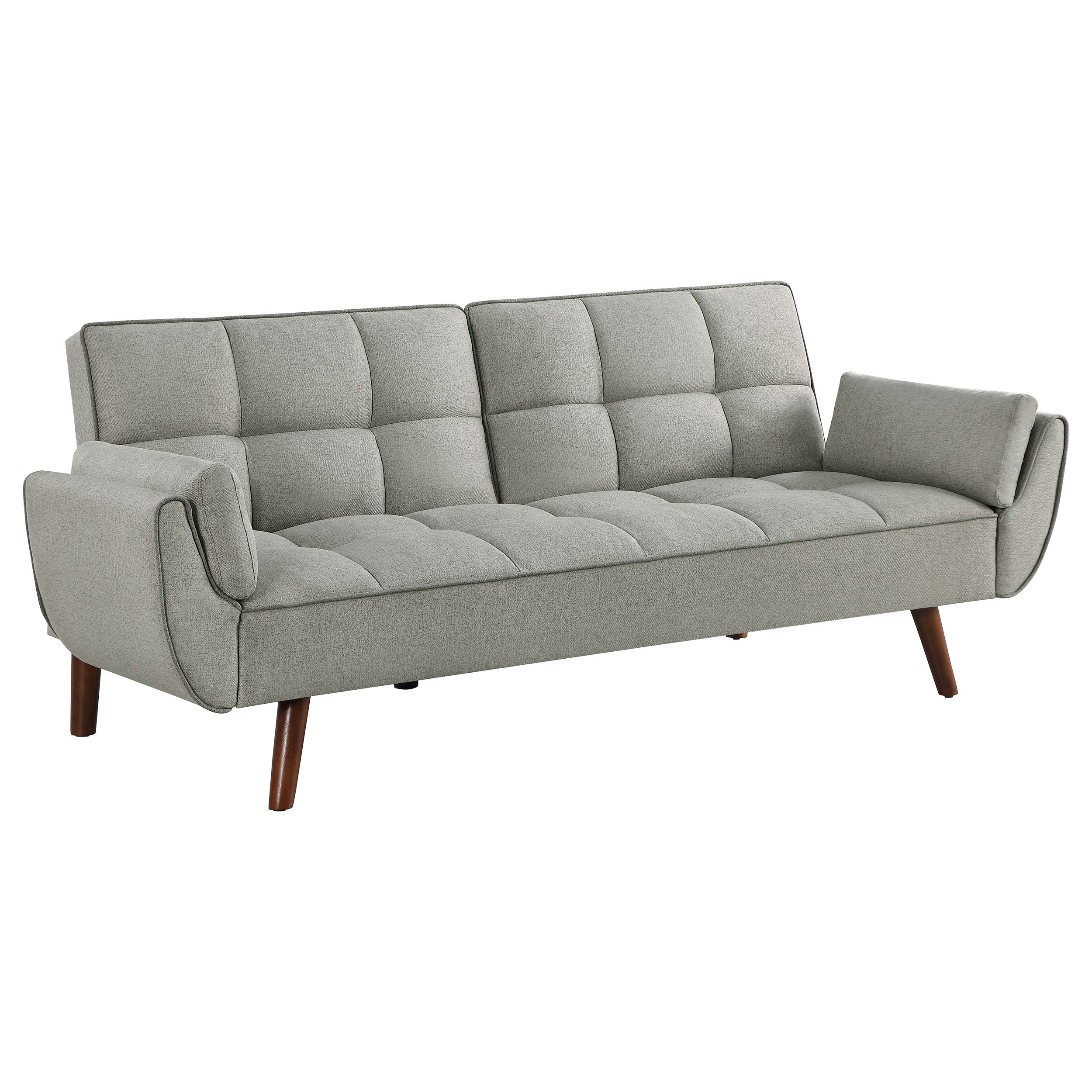 Best Furniture Outlet - Coaster - Caufield Upholstered Tufted Convertible Sofa Bed Grey - 360096