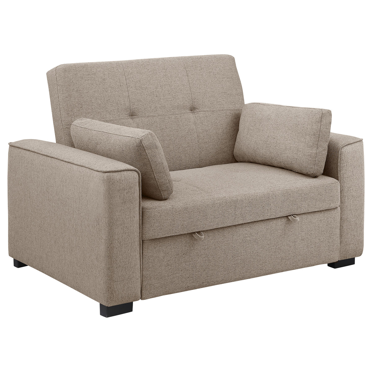 Best Furniture Outlet - Coaster - Edith Upholstered Convertible Sleeper Sofa Bed Beige - 360146