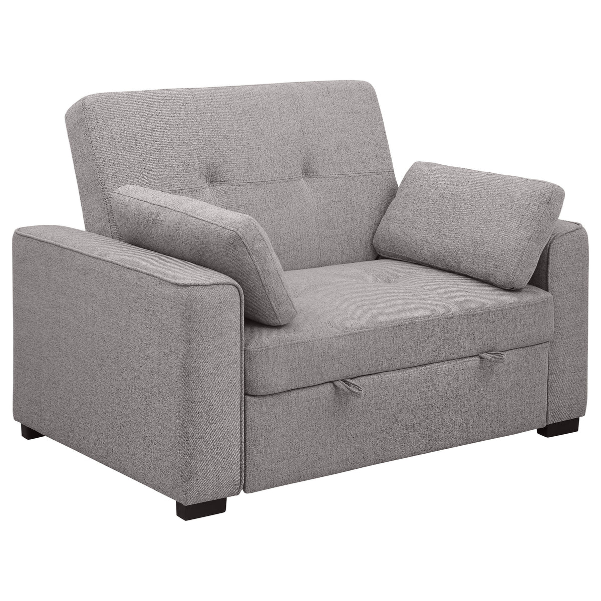 Best Furniture Outlet - Coaster - Edith Upholstered Convertible Sleeper Sofa Bed Grey - 360147