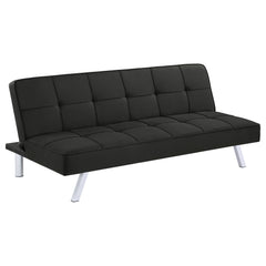 Best Furniture Outlet - Coaster - Joel Upholstered Tufted Convertible Sofa Bed Black - 360281