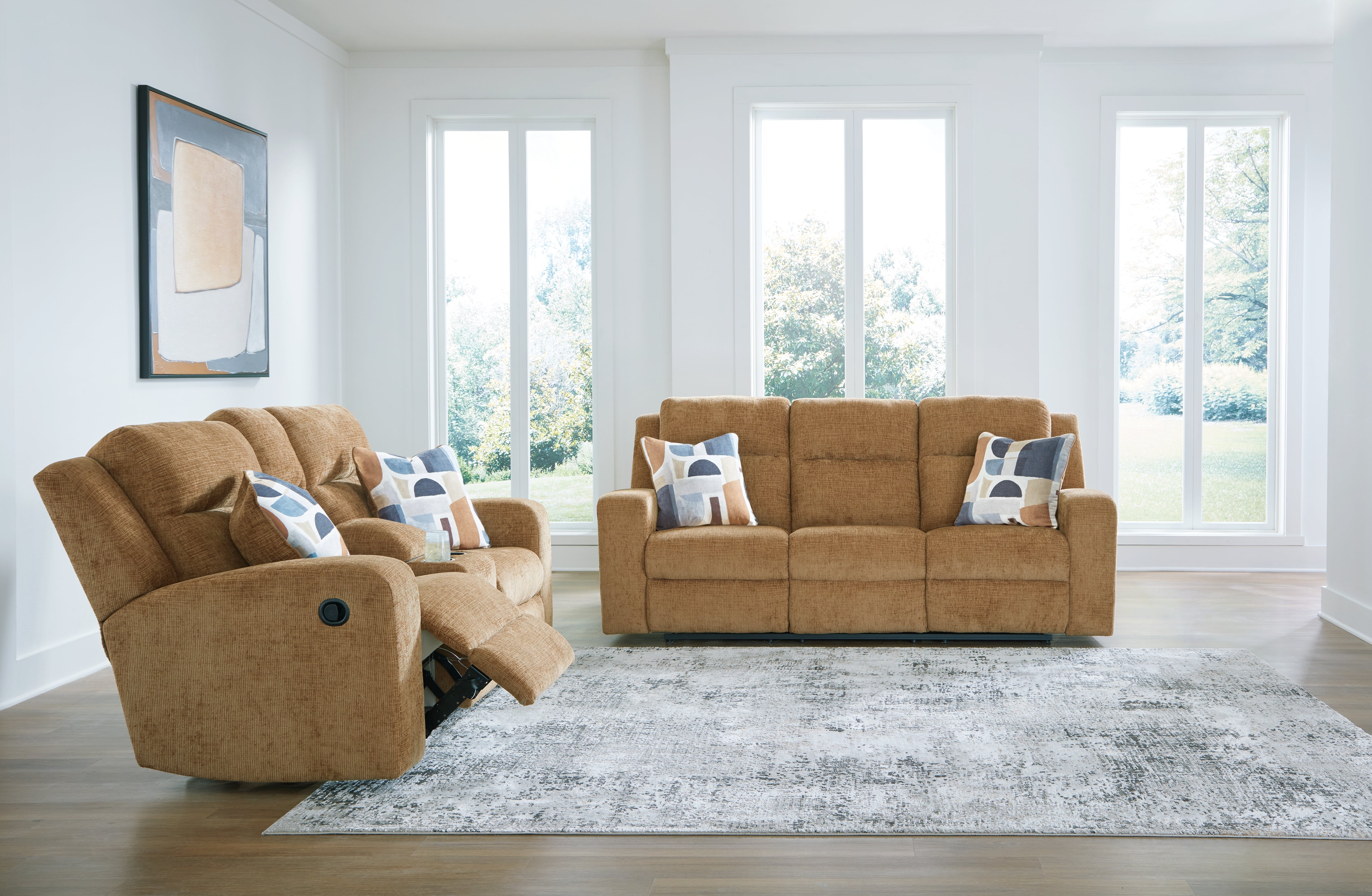 Best Furniture Outlet - Ashley Furniture - Kanlow Reclining Sofa and Loveseat - Reclining Sofa and Loveseat - 38605U1
