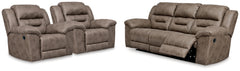 Best Furniture Outlet - Ashley Furniture - Stoneland Reclining Sofa and 2 Recliners - Reclining Sofa and 2 Recliners - 39905U8