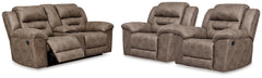 Best Furniture Outlet - Ashley Furniture - Stoneland Reclining Loveseat and 2 Recliners - Reclining Loveseat and 2 Recliners - 39905U13