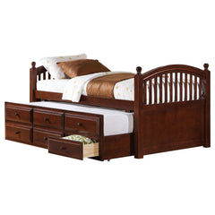 Best Furniture Outlet - Coaster - Norwood 3-drawer Twin Bed with Captains Trundle Chestnut - 400381T