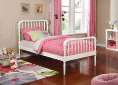 Best Furniture Outlet - Coaster - Jones Wood Twin Open Frame Bed White - 400415T