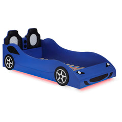 Best Furniture Outlet - Coaster - Cruiser Wood Twin LED Race Car Bed Blue - 400478