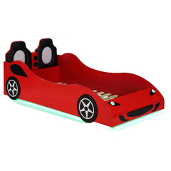 Best Furniture Outlet - Coaster - Cruiser Wood Twin LED Race Car Bed Red - 400479