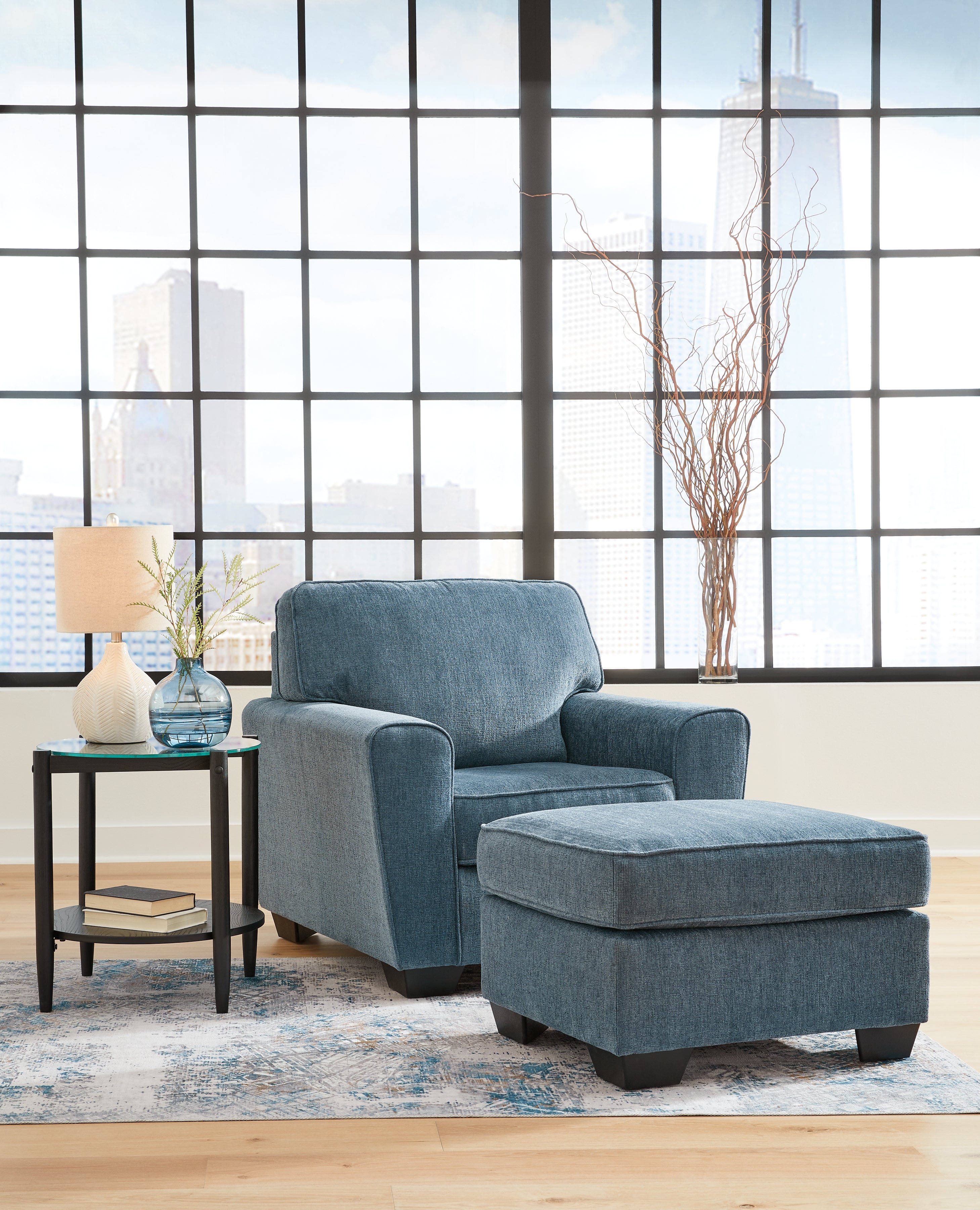 Best Furniture Outlet - Ashley Furniture - Cashton Chair and Ottoman - Chair and Ottoman - 40605U2