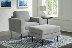 Best Furniture Outlet - Ashley Furniture - Hazela Chair and Ottoman - Chair and Ottoman - 41102U1