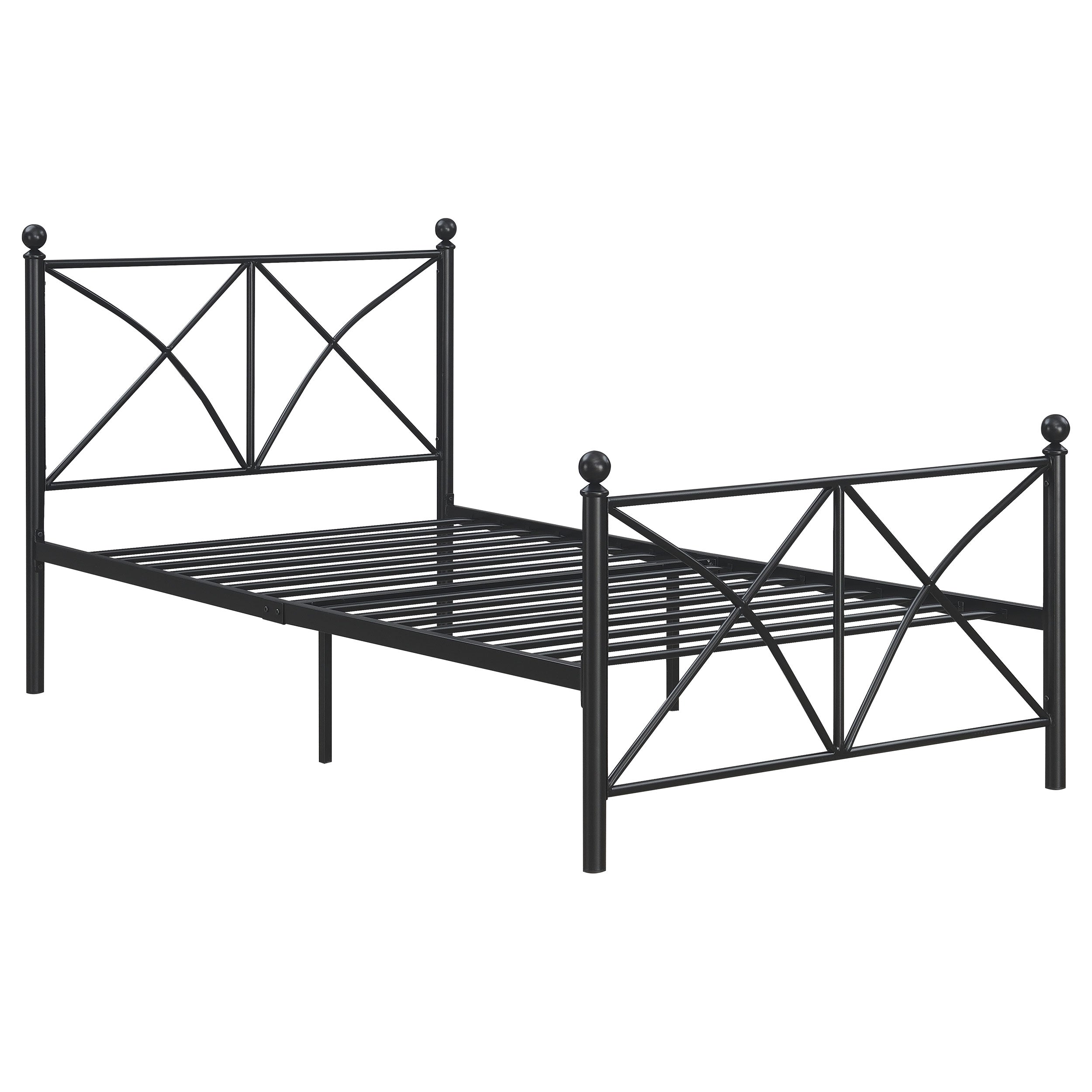 Best Furniture Outlet - Coaster - Hart Metal Full Open Frame Bed Matte Black - 422755F